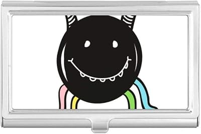 Universe and Alien Smile Monster Business Card Holder Case Pocket Box Wallet