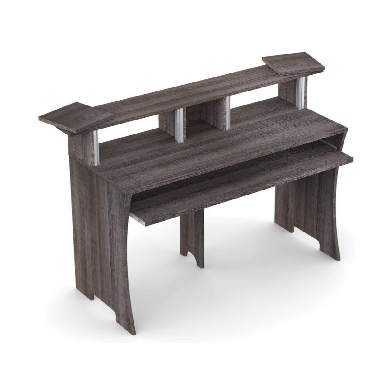 Glorious Workbench Multipurpose Working Console with Pull-Out Drawer and Revolvable Trays, Robust Design and Easy to Assemble (Driftwood)