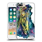 iphone 7 plus 32gb krefel  Head Case Designs Licenciado Oficialmente Riza Peker Caballo Animales Carcasa de Gel de Silicona Compatible con Apple iPhone 7 Plus/iPhone 8 Plus