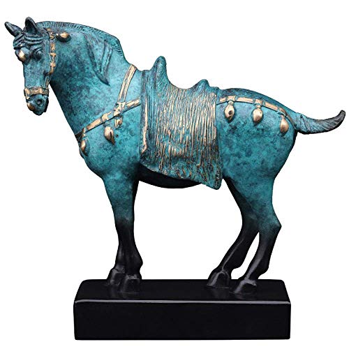 Statue de cheval en pur cuivre moulage traditionnel pour décoration de bureau haut de gamme