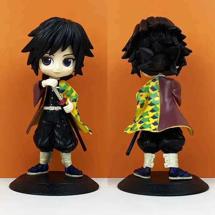 Image of Giyu Tomioka Action Figure- Miniature Toy Figure (Doll) Special Edition for Car Dashboard, Decoration, Cake, Office Desk & Study Table (Pack of 1)