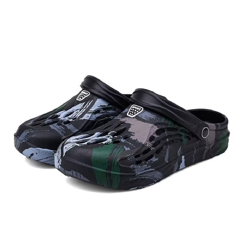 Men's Non Slip Camouflage Fashion Outdoor Slippers for Summer Walking Beach Sport Bathroom