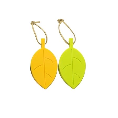 SYGA 8 Pcs Silicone Leaf Shape Home Office Door Stop Stoppers Block Wedge Doorstops (Random Color)