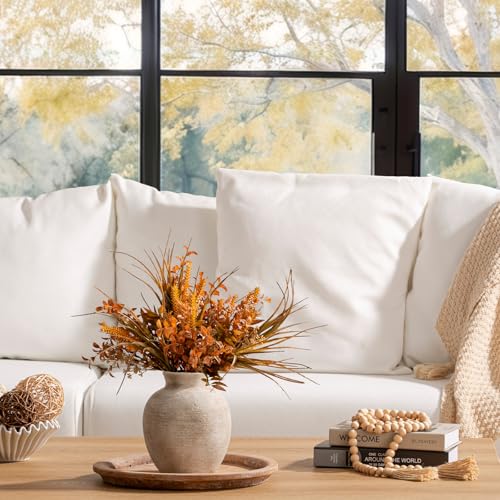 image for Vanselia Ceramic Flower Vase Home Decor - Farmhouse Table Vases Rustic