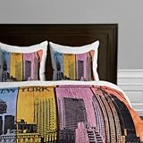 Deny Designs Irena Orlov New York Downtown Duvet Cover, Queen