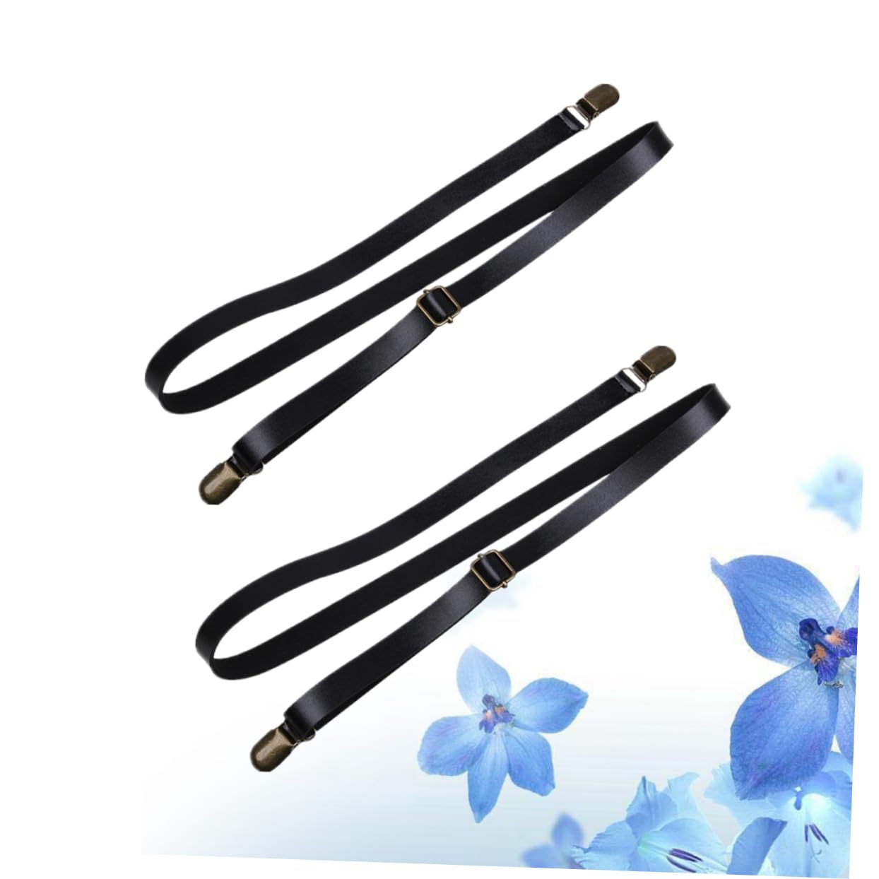 Holibanna Adjustable Elastic Braces for Pants 2pcs Suspenders Straps Non Pu Leather for Straps Pants