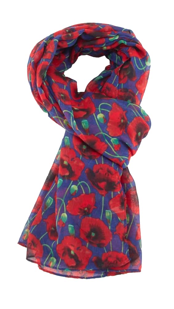 The Olive House Women's Navy Blue The Olive House® Poppy Scarf