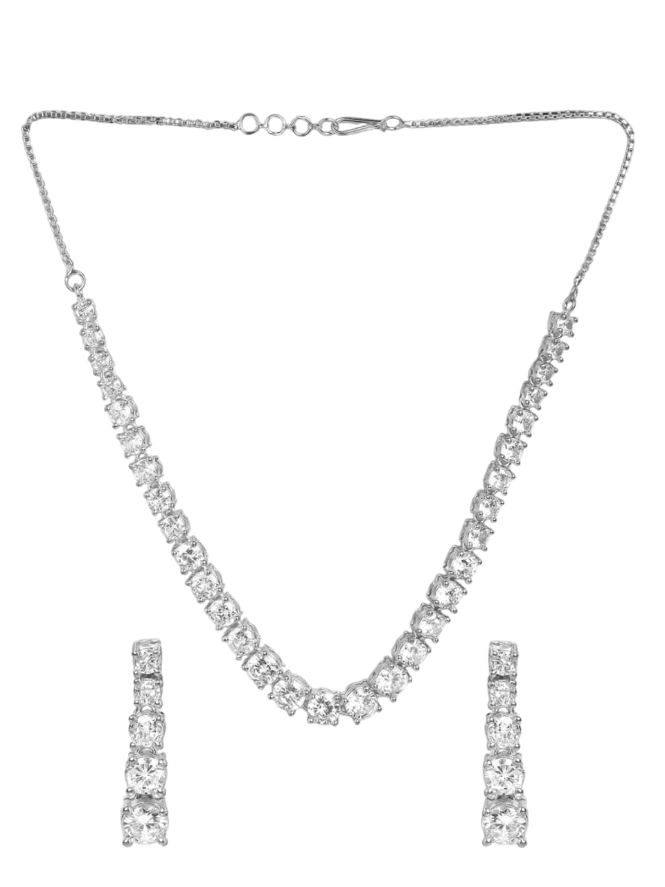 Juego de joyas chapadas en plata DMZ-2887 en latón talla S 6