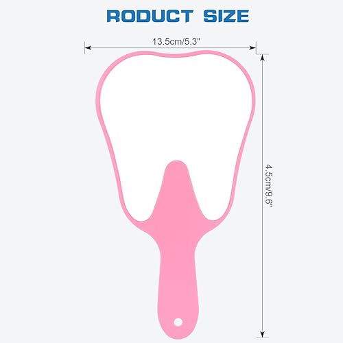 Miniatura 3 de Espejo de mano en forma de diente - Espejo de mano Espejo de dientes Espejo de paciente Higienista Dental Regalos