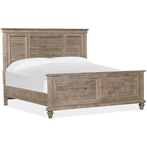 Magnussen Home Lancaster Dovetail Grey King Shutter Panel Bed