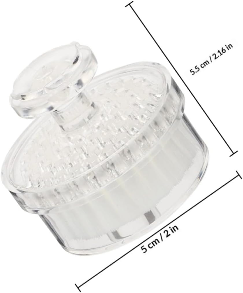 GALPADA Manual Facial Cleansing Brush White Portable Face Exfoliating Brush for Travel and Household Use