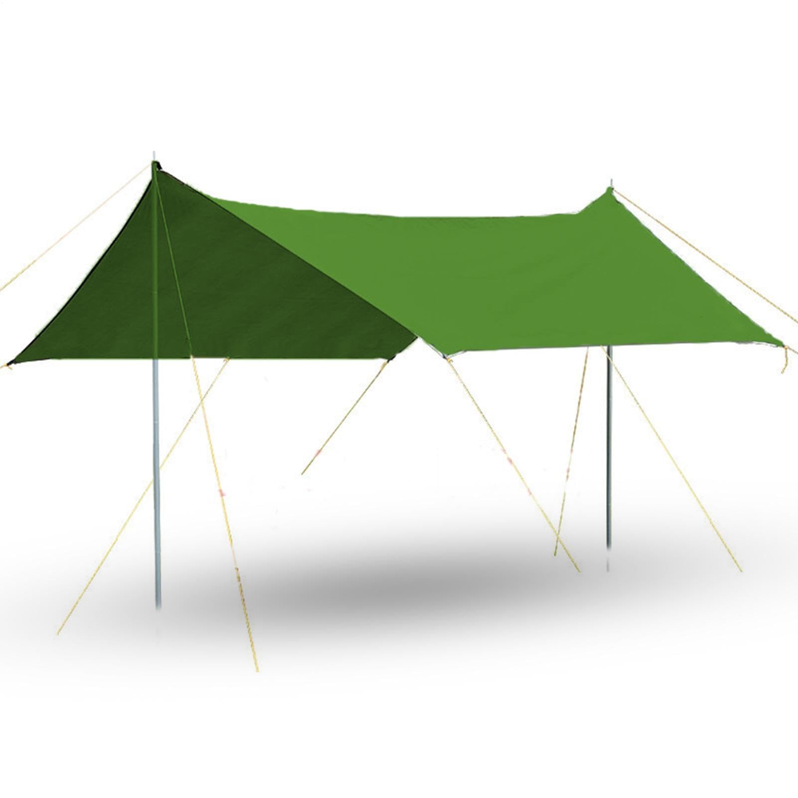 Telo antipioggia per amaca – 210D Oxford 300 x 300 x 215 cm Telo da | campeggio impermeabile con aste, , funi del , protezione antivento per viaggi in zaino
