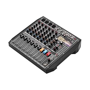 Lepeuxi ER-800 mengpaneel 8-kanaals mengpaneel geïntegreerd 99 DSP-effecten + 48 V fantoomvoeding ondersteunt BT…