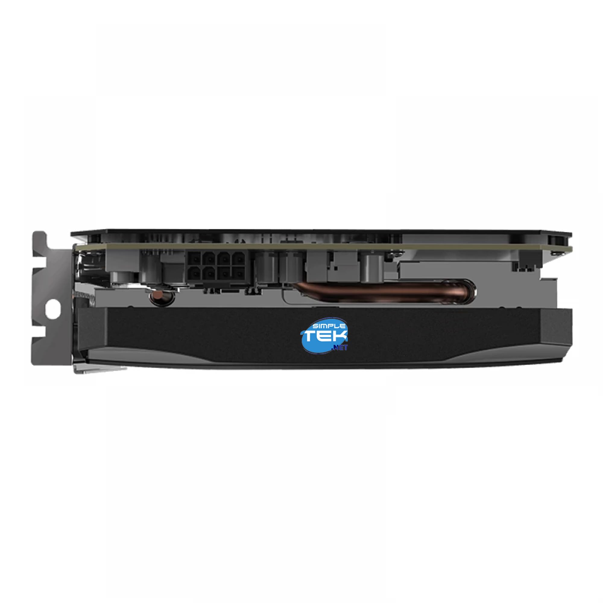 SIMPLETEK - Karta graficzna 8 GB GDDR6 - Ultra-wydajna architektura - DLSS 4 i śledzenie promieni - pojedynczy wentylator, HDMI 2.1b i DisplayPort 2.1b