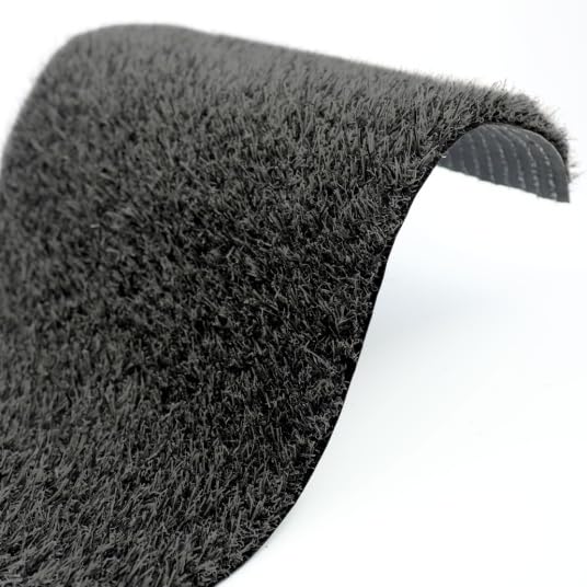 Gazon synthétique de couleur Métropolitain Gris foncé - 20mm - Rouleau de 4m x 3.00m