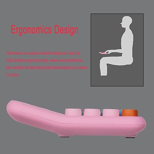 Miniatura 5 de BESTWYA Calculadora de escritorio con pantalla LCD grande de 12 dígitos y botones de apagado automático para oficina, escuela, hogar y negocios