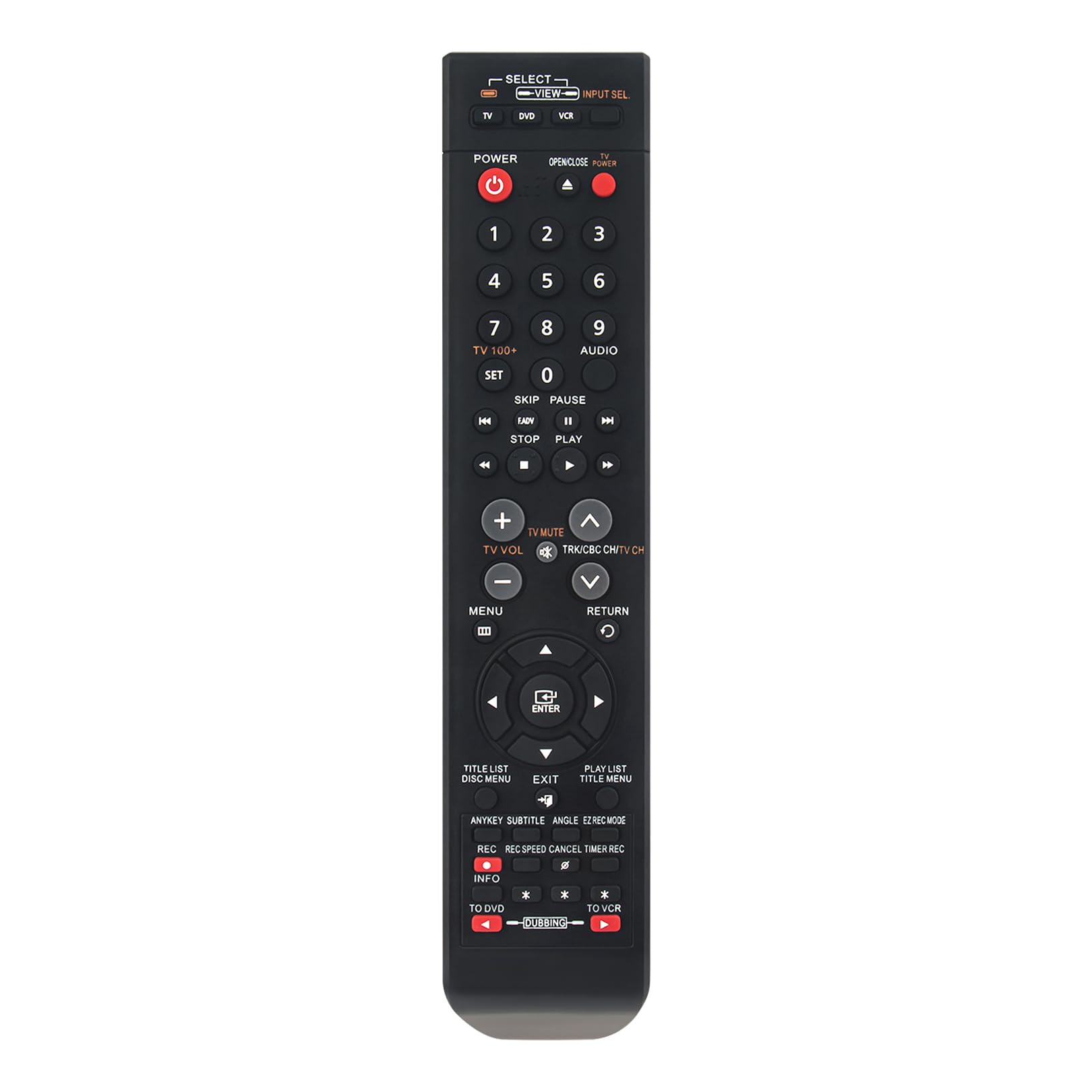 Photo 1 of 00084A Replace Audio Video Remote Control Compatible with Samsung DVD-VR370 DVD-VR375 DVD-VR375A Tunerless DVD Recorder VHS Combo - AK59-00084A