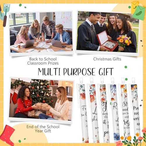 Image of Jetec 120 Pcs Christian Pens Bulk for Women Religious Bible Verse Ballpoint Pens Church Scripture for Women Church Members Religious Party Favors Bible Office Study Pastor Coworker