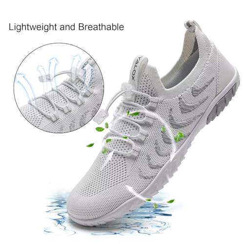 Image of YALOX Water Shoes Men's Women's Swim Shoes Outdoor Beach Barefoot Quick-Dry Aqua Pool Socks Swimming Yoga Surfing Exercise