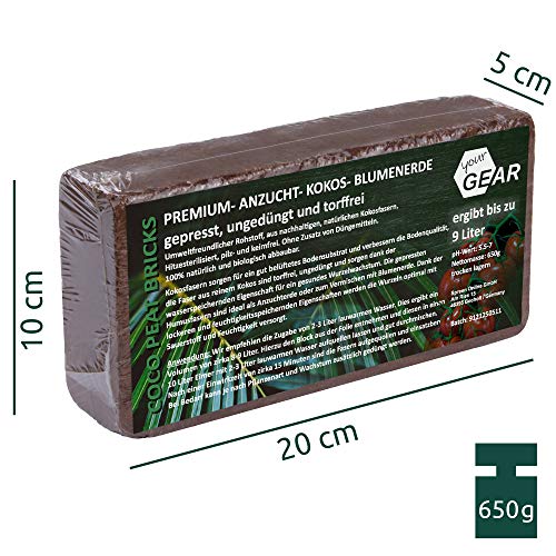 Kokoserde yourgear feinkörnige 108 Liter – 12x650g