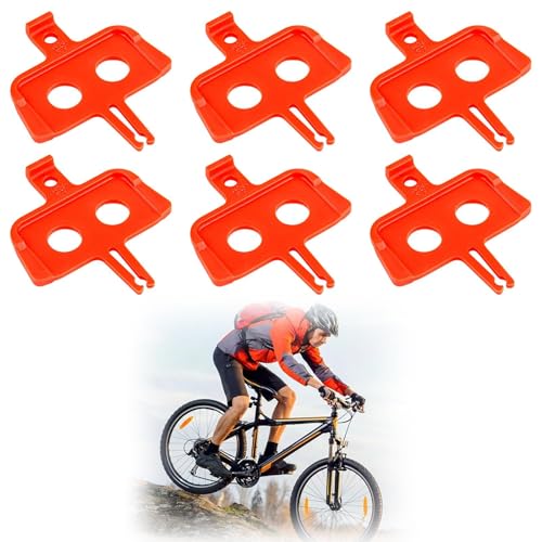 6 Piece Bicycle Brake Pads Spacer Hydraulic Bike Disc Brake Pads Spacer Bike Brake Pad Spreader Cycling Instert Repair Tools for MTB,Shimano, Mountain, Road Bike