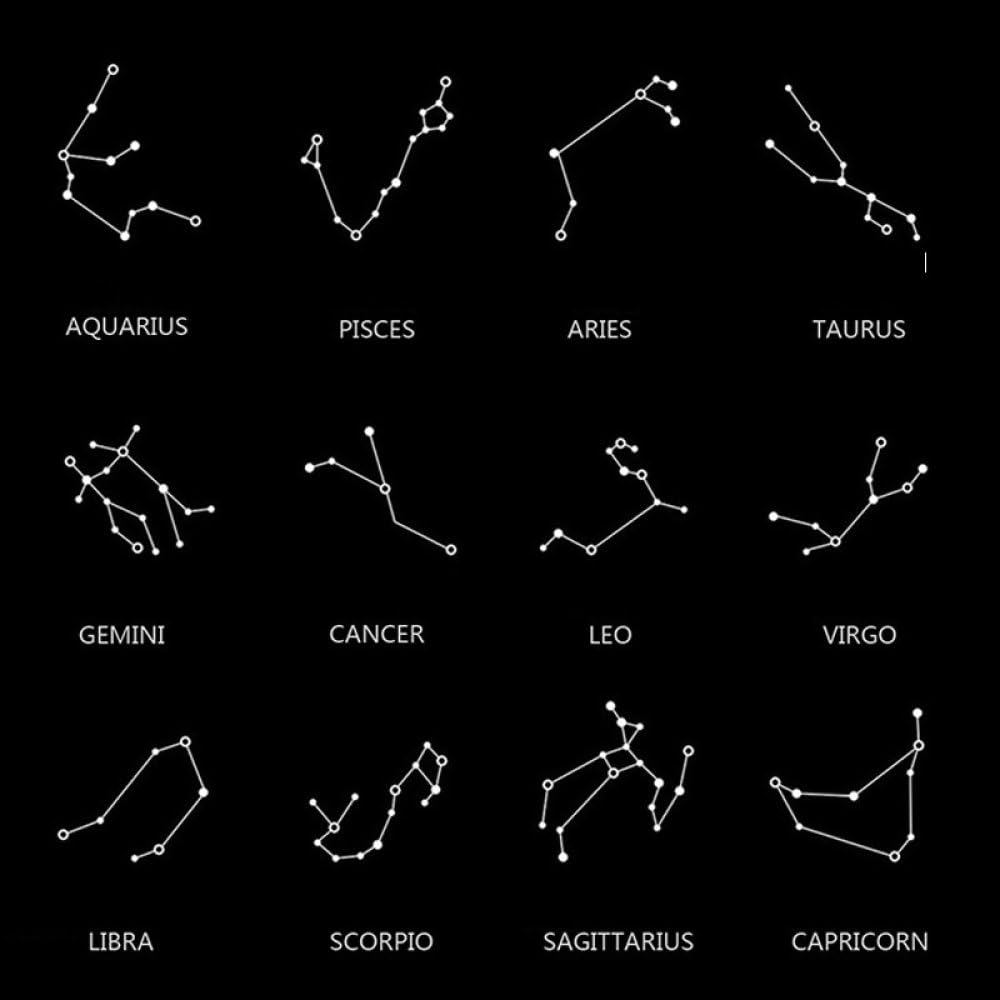 Bracciale Zodiacale In Pietre Naturali: Onice E Ossidiana Per Uomo E Donna - Regolabile