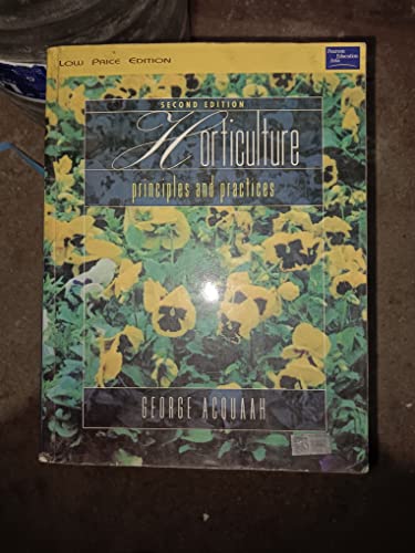 Horticulture Principles and Practices 8178088320 Book Cover