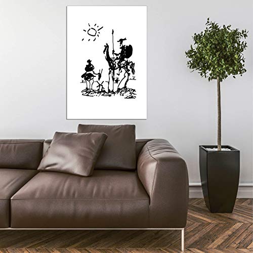 Impression Don Quichotte par Pablo Picasso encadrée format petit Spiffing Prints - 5