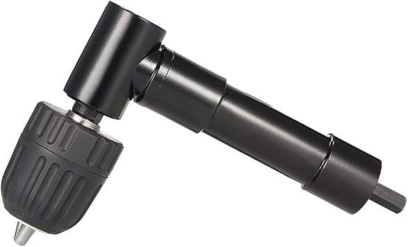 Right Angle Drill, 0.8-10mm Right Angle Bend Extension, Adapter Attachment Cordless 90 Degrees for Tight Corner Workspace