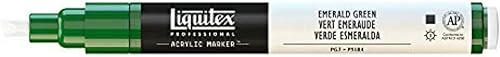Miniatura 2 de Rotuladores de pintura Liquitex Professional, de punta ancha, Verde esmeralda, 8mm