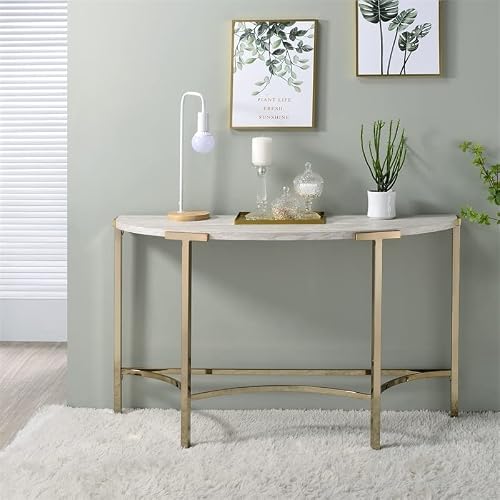 Furniture Of America Vasket Contemporary Metal Sofa Table In Gold Champagne #TOP30