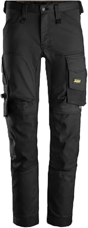 Snickers Workwear U6341 Mens Slim Stretch Trousers Work Pants, Flexible Stretch Fabric, Durable Workwear Pants for Jobsite