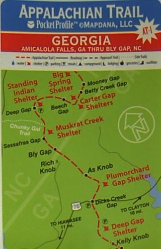 Appalachian Trail Map AT-6 Damascus VA - Ceres VA AT Pocket Profile