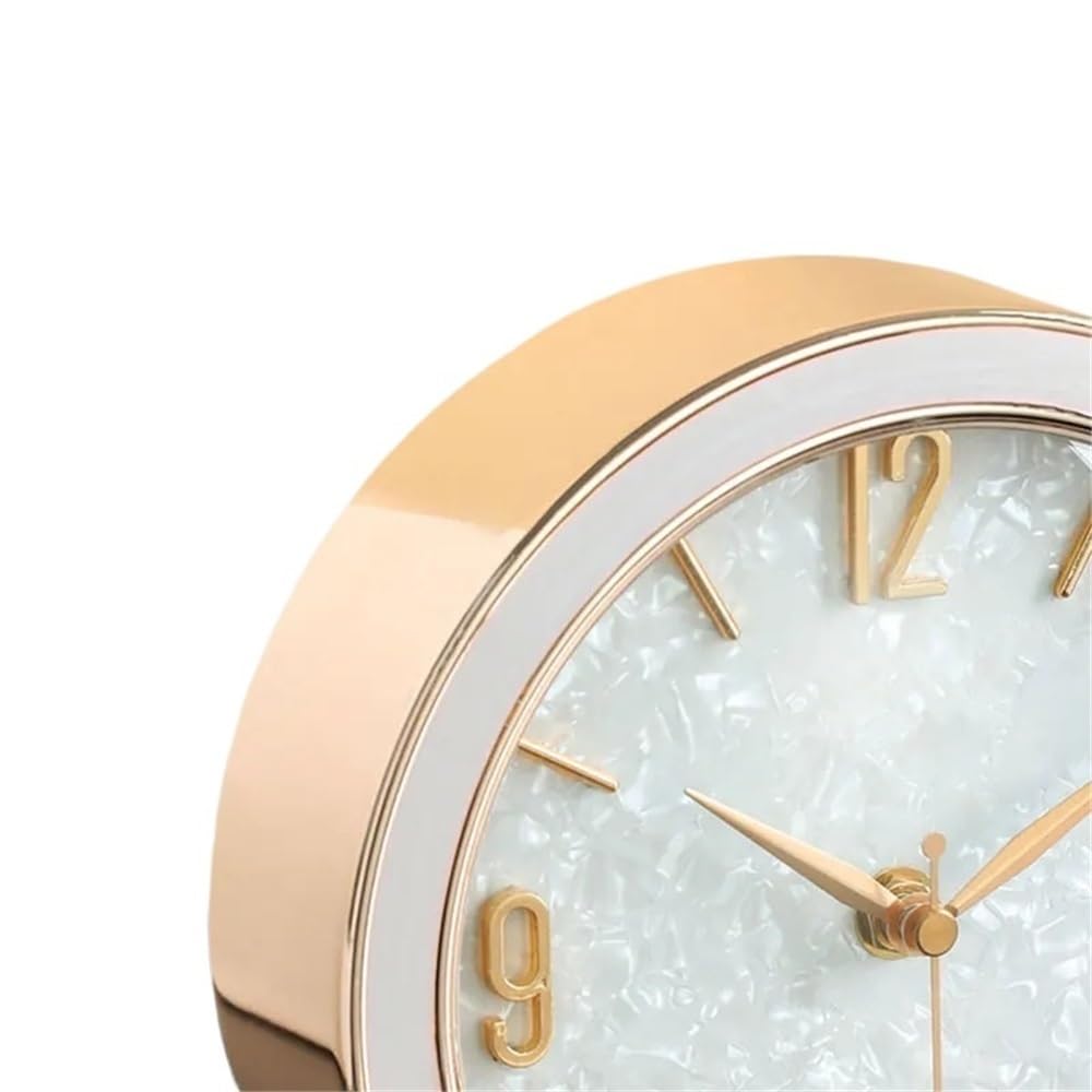 Retro Schreibtischuhr Luxus Tischuhren Wohnzimmer Moderne ruhige Schreibtisch Minimalistische Wohnkultur Retro-Stil Dekoration