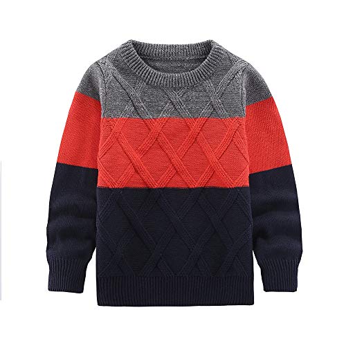 Unisex Clothes Fall Spring Warm Colorful Rainbow Sweater Pullover