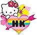 Licenses Products Hello Kitty Hawaii Glitter Sticker