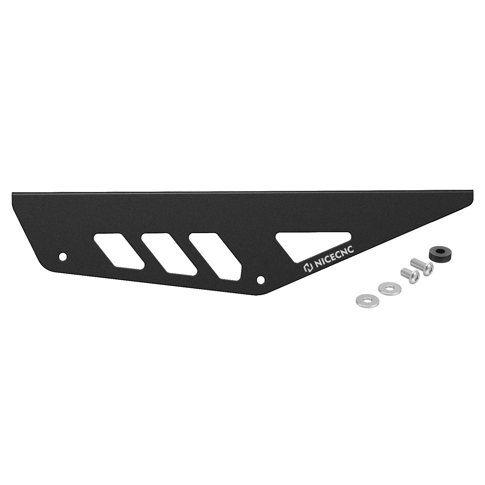 NICECNC Motorrad-Kettenschutz, Motorrad-Kettenschutzabdeckung, Kettenschutz, Aluminium, CNC, kompatibel mit Suzuki DR650S DR650SE, Schwarz
