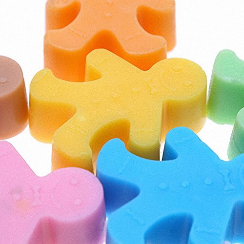 Gingerbread Man Silicone Mold - Moldfun Christmas Party Gingerbread Mold For Chocolates, Soaps, Cake Baking, Ice Cubes, Jello Shots, Muffins, Cookies #TOP4