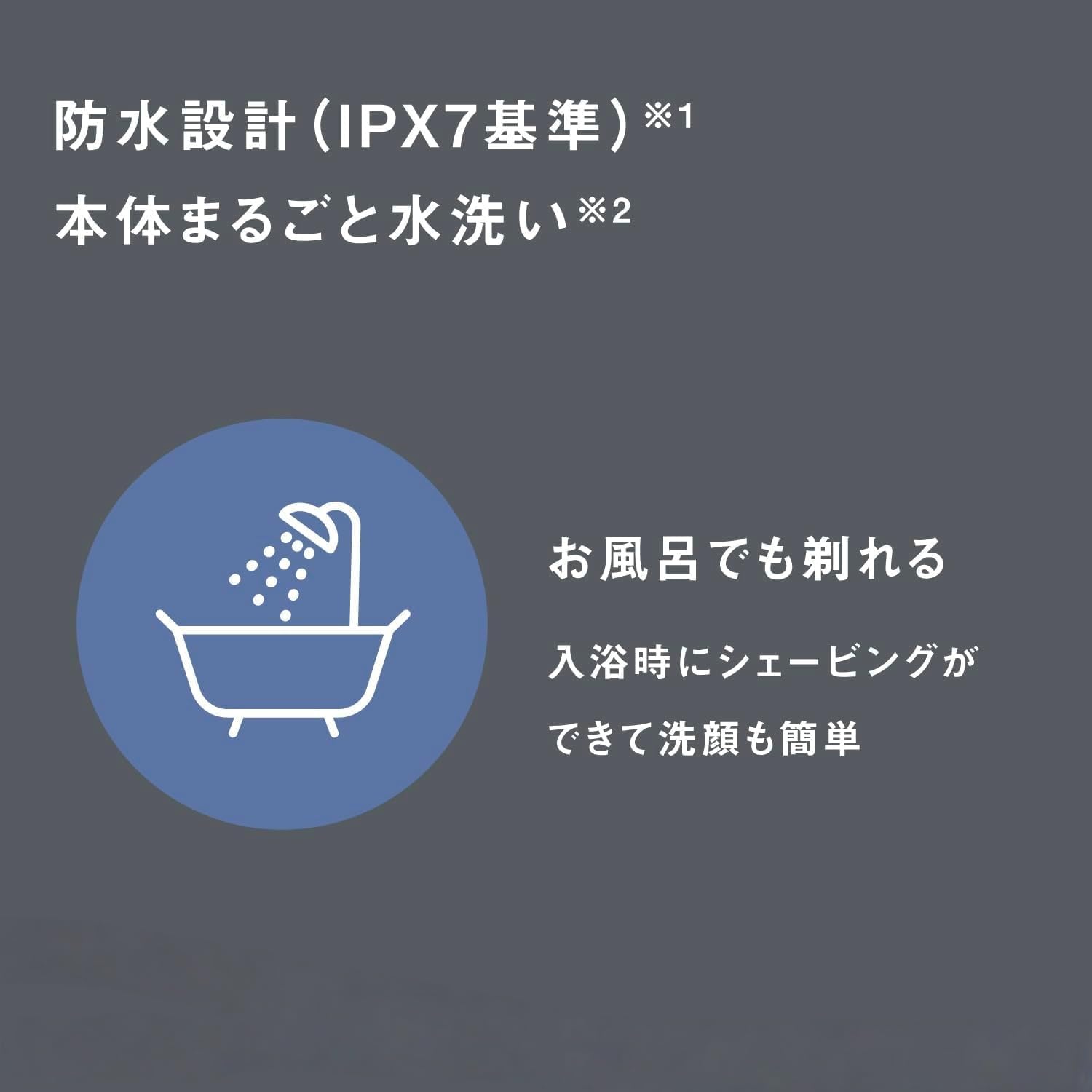 メンズシェーバー 5枚刃 お風呂剃り対応 高速モーター搭載 ブラック