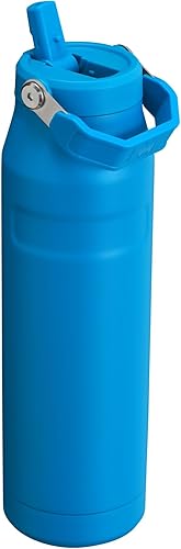Miniatura 2 de STANLEY - Botella de agua IceFlow Flip Straw 2.0 con sorbete abatible, apertura más grande, acero inoxidable aislado, sin bisfenol A, 36 oz, liviana