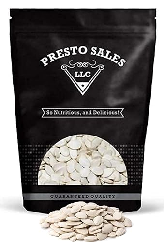 Miniatura 6 de Presto Sales LLC - Semillas de calabaza crudas con cáscara blanca nieve, sin aceite, aperitivo saludable, crujiente, delicioso, empaquetado en una