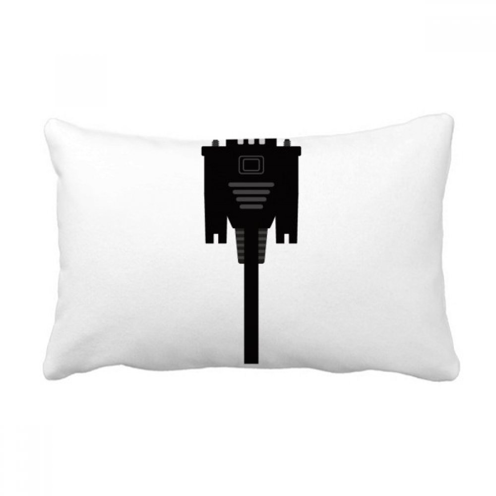 Oreiller lombaire écran noir 16x24 pouces : une idée cadeau originale pour la maison