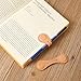 Magnetic Leather Bookmarks Book Marks for Reading Women Men Book Lovers Readers (Camel)