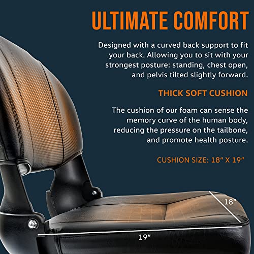 SuperHandy Upgraded Fully Padded Faux Leather Cushioned Seat, Back Rest, and Handles - Only For SuperHandy GUT112/GUT140/GUT164/GUT165/GUT184 (Seat with armrests only)