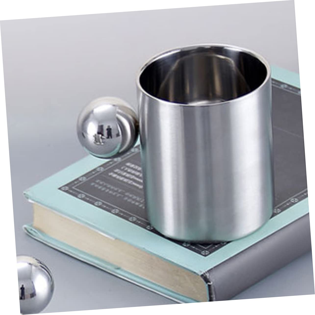 UPKOCH 2 Stück Doppelwandiger Becher Aus Edelstahl Trinken Camping Tassen Wanderwasserbecher Mit Wasserbecher Aus Edelstahl Lagerbecher Rostfreie Tasse Rostfreier Stahl
