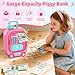 Piggy Bank for Kids with Fingerprint, ATM Machine Kids Christmas Birthday Gifts, Electronic Cash Coin Bank Money Saving Box with Password, Toys Gifts for 3 4 5 6 7 8 9 10 11 Year Old Girls Boys (Pink)