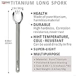 Multifunctional Outdoor Pure Titanium Tableware, Spork, Spoon and Fork - Image 2
