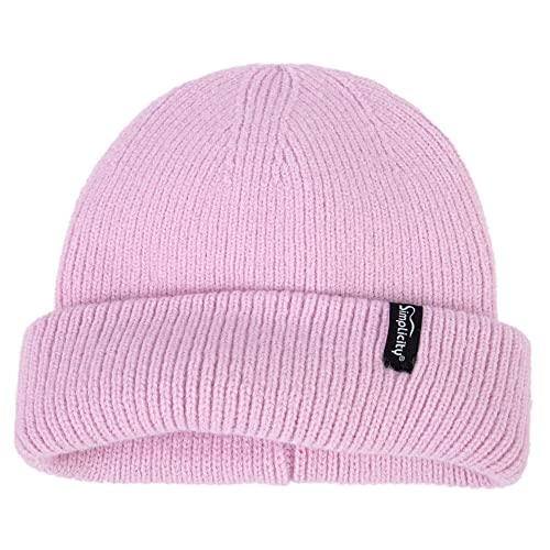 Bonnet tricot torsadé femme violet doux à double pompon fausse fourrure