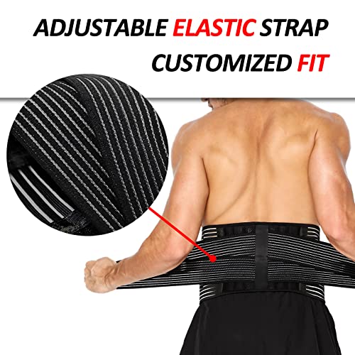 Luwint Lower Back Brace Support For Men Women - Breathable Lumbar Waist Belt Support With Dual Adjustable Straps For Sport, Back Pain Relief, Sciatic Pain, Postnatal Recovery #TOP3