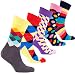 Socks n Socks-Men's 5 pair Luxury Fun Cool Colorful Mix Dress Socks Gift Box